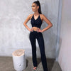 Sexy Bandage Tops Long Pants Sets Women Halter Top Trouser Two-Piece Suit Y2K Summer Backless Vest Slim Pants Suit