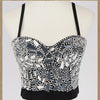 Sexy Beaded Diamond Sequins Women Camis Cropped Top Night Club Party Corset Crop Top To Wear Out Push Up Bustier Bra DB833