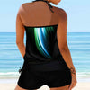 Sexy Bikinis Woman Swimwear Women's Swimsuit Swim Tankini Large Bikini Set Digital Print Suspender Beach Split Bathing Suit 2023
