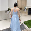 Sexy Birthday Halter Dress for Women Summer 2022 Casual Elegant Evening Party Midi Dresses Backless Boho Korean  Clothing