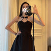 Sexy Birthday Halter Dress for Women Summer 2022 Casual Elegant Evening Party Midi Dresses Backless Boho Korean  Clothing