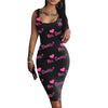 Sexy Bodycon Dress For Women Evening Party Floral Midi Dress Tie Dye Leoaprd Print Spaghetti Strap Dresses