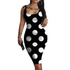 Sexy Bodycon Dress For Women Evening Party Floral Midi Dress Tie Dye Leoaprd Print Spaghetti Strap Dresses