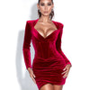 Sexy Bodycon Dresses For Women Clothes Sexy Club Outfits For Women Clubwear Velvet Dress Blue Slip Dress  2022 Spring