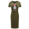 Sexy Bodycon Dresses Women Midi Pencil Dress Disney Short Sleeve Summer Minnie Print O Neck Casual Party Femme Robes Streetwear