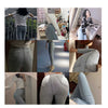 Sexy Butt Jeans for Women Straight Style Denim Pants Trousers 2022 Blue Gray Elastic Waist High Wasited ouc209