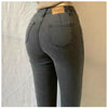 Sexy Butt Jeans for Women Straight Style Denim Pants Trousers 2022 Blue Gray Elastic Waist High Wasited ouc209
