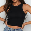 Sexy Cami Tube Top Women Solid Color Sleeveless Round Neck Short Vest Tank Tops Basic Plain Camisole 2022 Summer Mujer Top