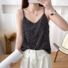 Sexy Chiffon Camisole Women's Clothing Summer Loose Floral Shirts Top Cute Girls Clothes D1863
