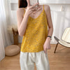 Sexy Chiffon Camisole Women's Clothing Summer Loose Floral Shirts Top Cute Girls Clothes D1863