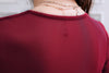 Sexy&Club Red Wine Square Collar Sheath Dresses Women Autumn Super Elastic Fold Three Quarter Sleeve Slim Package hip Dress