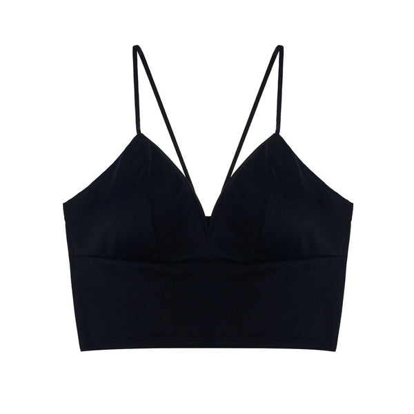 Sexy Crop Top Women 2022 Bralette Satin Silk Tank Tops Ladies Camisole Spaghetti Strap Cropped feminino t shirt Crochet Camis