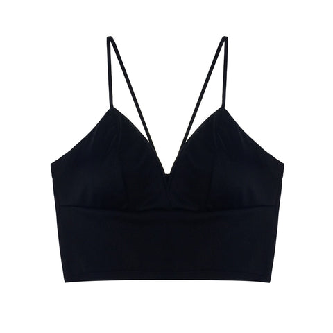 Sexy Crop Top Women 2022 Bralette Satin Silk Tank Tops Ladies Camisole Spaghetti Strap Cropped feminino t shirt Crochet Camis