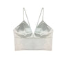 Sexy Crop Top Women Satin Silk Camis Bralette Camisole feminino Spaghetti Strap Cropped t shirt Ladies Crochet Camis 2022