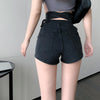 Sexy Denim Shorts Women's Slim Fit Pants 2022 Summer Back Hollow Out Quality High Waist Tight Female Elastic Short Jeans