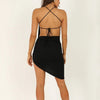 Sexy Dress Ladies Bodycon Vestidos Sleeveless Backless Strap Solid Sling Asymmetry Woman Clothing Summer Dress Undefined