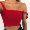 Sexy Fashion Women Tank Top Casual Short Bow Tops Vest Bow Bandage Square Collar Crop Tops Shirt Tees