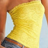 Sexy Floral Lace Embroidery Backless Long BANDEAU Tube Tank Top Strapless Vest