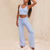 Sexy Fur Two Piece Set Fall Winter Fleece Thicken Women Outfits Backless Crop Tops And Pants Suit Solid Clubwear Sets