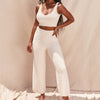 Sexy Fur Two Piece Set Fall Winter Fleece Thicken Women Outfits Backless Crop Tops And Pants Suit Solid Clubwear Sets