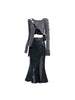 Sexy Hollow Out Irregular Knitted Top Harajuku Y2K Pullovers Streetwear Long Sleeved Korean Style Split Pullover Thin Sweaters