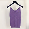 Sexy Knitted Tank Tops Women Gold Thread sequins top sleeveless V Neck stretch vest Blusas 19colors Solid Silver Camis Fitness