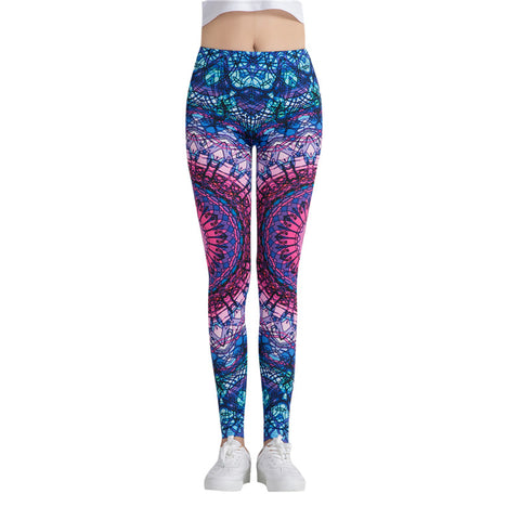 Sexy Leggings Fitness Women Leggings Space Galaxy Printing leggins High Waist Pants Female Quick Dry Trousers WAIBO BEAR