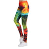 Sexy Leggings Women Fitness Leggings Silm Legins High Waist Stretch Trouser Female Colorful Printed Pencil Yuga Pants WAIBO BEAR
