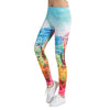 Sexy Leggings Women Fitness Leggings Silm Legins High Waist Stretch Trouser Female Colorful Printed Pencil Yuga Pants WAIBO BEAR