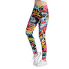Sexy Leggings Women Fitness Leggings Silm Legins High Waist Stretch Trouser Female Colorful Printed Pencil Yuga Pants WAIBO BEAR