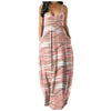 Sexy Leopard Dress Sleeveless Women Long Maxi Dress Casual Loose Print Beach Strap Dresses Boho Sundress Vestidos Plus Size