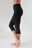 Sexy Mesh Workout Leggings Capri Pants with Pocket High Waist Black Fitness Legging Patchwork Breathable Legging Pants Women