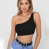 Sexy Off The Shoulder Women Sleeveless Tank Top Slash Neck Short Crop Black White Tube Tops Elegant Summer Cropped Bustier