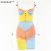 Sexy Patchwork Diamond Spaghetti Strap Lace Mini Bodycon Dress Women Elegant Party Backless Sleeveless Button Short Camis Dress