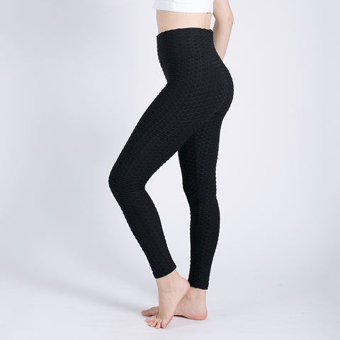 Sexy Push Up Workout Black Leggings Women High Waist Leggins Wrinkle Absorbent Breathable Pants Fashion Fold Women Leggings