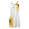 Sexy Sleeveless Floral Printed Dresses Women Summer  Vestidos Casual Loose Beach Dress Robe Femme Sundress платье летнее