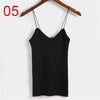 Sexy Solid Knitted Tank Tops Women Cute Basic Camis V-Neck Vest Blusa Black White Pink Beige Backless Fitness Tops Tees Female