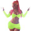 Sexy Solid Off the Shoulder Long Sleeve Crop Top + Shorts 2 Piece Outfits Women's Candy Colors Club Two Piece Set Women