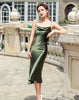 Sexy Summer Satin Dress 2023 Strapless Spaghetti Strap Long Backless Dresses Party Casual Basic Maxi Dress Women