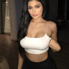 Sexy Tank Top Black Halter Crop Tops Women Summer Camis Backless Camisole Fashion Casual Tube Top Female Sleeveless Cropped Vest