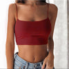 Sexy Tank Top Black Halter Crop Tops Women Summer Camis Backless Camisole Fashion Casual Tube Top Female Sleeveless Cropped Vest