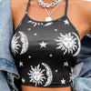 Sexy Women Crop Top 2022 Summer Devil Child Strap Tank Tops Cropped Feminino Ladies Elastic Shirt Vest Camisole