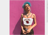 Sexy Women Crop Top 2022 Summer Devil Child Strap Tank Tops Cropped Feminino Ladies Elastic Shirt Vest Camisole