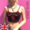 Sexy Women Crop Top 2022 Summer Devil Child Strap Tank Tops Cropped Feminino Ladies Elastic Shirt Vest Camisole