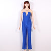 Sexy Women Jumpers And Rompers Elegant Womens Jumpsuit Casual Solid Bodysuit Sleeveless Crew Neck Long Playsuits