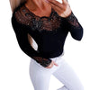 Sexy Women Long Sleeve See Through Beads Decor O Neck Waist Tight Sliming Blouse Top Spring Summer Blouse Women Shirts