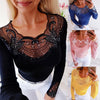 Sexy Women Long Sleeve See Through Beads Decor O Neck Waist Tight Sliming Blouse Top Spring Summer Blouse Women Shirts