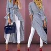 Sexy Women Shirt Long Sleeve Striped Tied Front Shirt Tops Blouse Ladies Shirts And Blouses Party Streetwear Office Lady Shirts