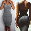 Sexy Women Summer Bandage Slim Bodycon Party Cocktail Split Mini Dress