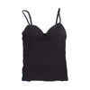 Sexy Women Tank Tops Black White Noir Hot Adjustable Strap Built In Bra Padded Bra Women Modal Tank Top Camisole Cami